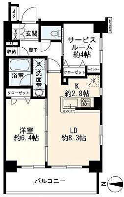 間取り 日神デュオステージ三ツ沢公園 1階/-