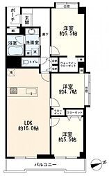 藤和南神大寺コープ 3LDKの間取図画像