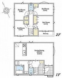 中区本牧町1丁目 新築一戸建て 4号棟