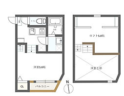 stage別府 1Kの間取図画像