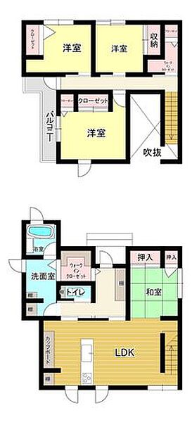 間取りを拡大表示