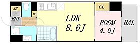 大阪府大阪市淀川区新高6丁目（賃貸マンション1LDK・2階・33.20㎡） その2