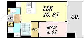 大阪府大阪市北区本庄東3丁目（賃貸マンション1LDK・4階・38.40㎡） その2