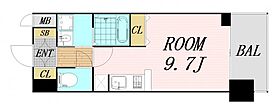 大阪府大阪市北区豊崎5丁目（賃貸マンション1R・6階・27.39㎡） その2