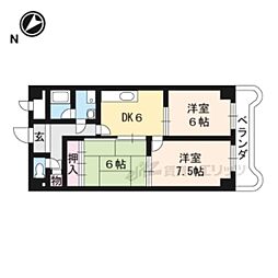 ヴィラ51 3DKの間取図画像