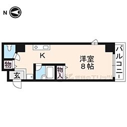エミネンスコート瀬田 ワンルームの間取図画像