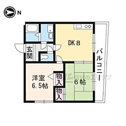 カーム瀬田 2LDKの間取図画像
