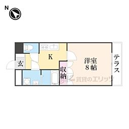 オルガ21 1Kの間取図画像