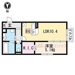 レウイシア 1LDKの間取図画像