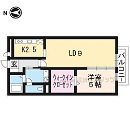 ユーメイン 1LDKの間取図画像