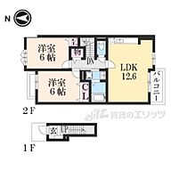 滋賀県蒲生郡日野町大字村井（賃貸アパート2LDK・2階・59.03㎡） その2