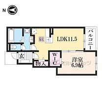 滋賀県蒲生郡日野町大窪（賃貸アパート1LDK・1階・44.20㎡） その1