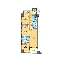 カスタリア東日本橋 3LDKの間取図画像
