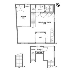 TAKANAWA NODE 1LDKの間取図画像