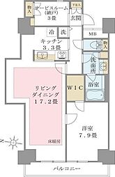 Brilliaist東雲キャナルコート 1SLDKの間取図画像