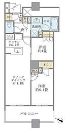 ブリリア有明スカイタワー 2LDKの間取図画像