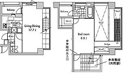 Blue 1LDKの間取図画像