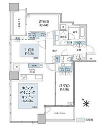 パークコート虎ノ門 3LDKの間取図画像