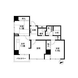 エクセル東陽 2LDKの間取図画像