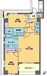 カスタリア人形町 2LDKの間取図画像