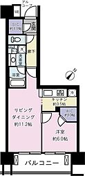 クレストシティレジデンス 1LDKの間取図画像