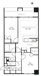 ファミールグラン銀座4丁目 2LDKの間取図画像