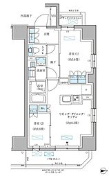 パークアクシス住吉ガーデンスクエア 2LDKの間取図画像