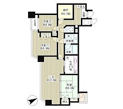 ニチレイ明石町ビル 3SLDKの間取図画像