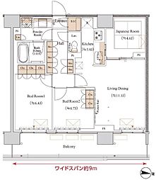 ブランシエスタ木場 3LDKの間取図画像