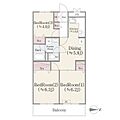 ドエルリバーサイド大島4階16.2万円