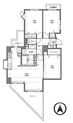 プロスペクト清澄庭園 3LDKの間取図画像