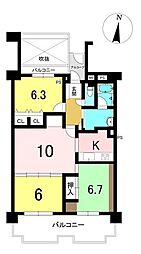 間取図画像 3LDK