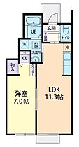 Arcobaleno（アルコバレーノ） 103 ｜ 茨城県下妻市若柳（賃貸アパート1LDK・1階・40.78㎡） その2