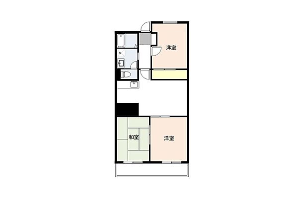 第五千代田マンション 402｜千葉県流山市南流山８丁目(賃貸マンション3DK・4階・58.68㎡)の写真 その2