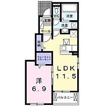 エレガンスKM 101 ｜ 千葉県野田市なみき３丁目（賃貸アパート1LDK・1階・44.17㎡） その2