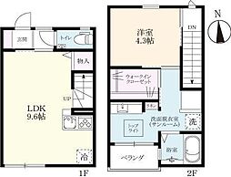 プレミアムアイランド久池井5 1LDKの間取図画像