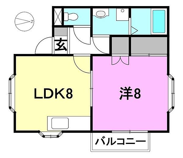 仙波ハウス B103 号室｜愛媛県松山市鷹子町(賃貸アパート1LDK・1階・35.20㎡)の写真 その1