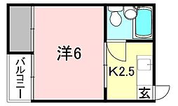 間取図画像 1K
