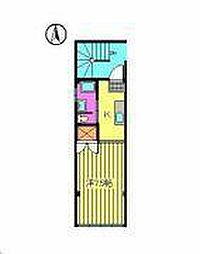 第9杉フラット 1Kの間取図画像