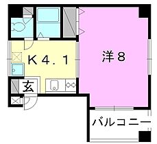 リューレント歩行町 3A 号室 ｜ 愛媛県松山市歩行町1丁目（賃貸マンション1K・3階・25.31㎡） その2