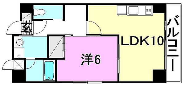 プレジール・ヴェレ 505 号室｜愛媛県松山市三番町3丁目(賃貸マンション1LDK・5階・42.00㎡)の写真 その2