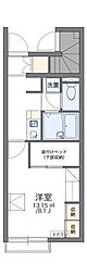レオパレス蒼2 1Kの間取図画像