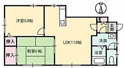間取図画像 2LDK