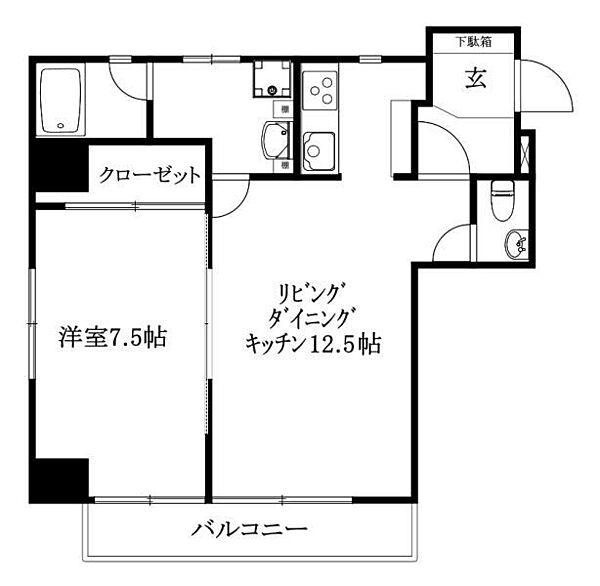 エスペランサ勝山 401 号室｜愛媛県松山市勝山町2丁目(賃貸マンション1LDK・4階・51.89㎡)の写真 その2