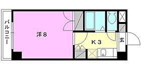 ジョイフル第5中村 206 号室 ｜ 愛媛県松山市中村3丁目（賃貸マンション1K・2階・24.79㎡） その2