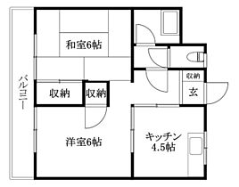 大立ハイツ 205 号室 ｜ 愛媛県東温市志津川（賃貸アパート2K・2階・38.00㎡） その1