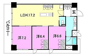 via　FIORE 501 号室 ｜ 愛媛県松山市姫原3丁目（賃貸マンション3LDK・5階・80.25㎡） その2