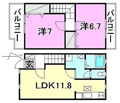 エレガンテ　パティオ　II 202 号室 ｜ 愛媛県伊予郡松前町伊予郡北黒田（賃貸アパート2LDK・2階・60.82㎡） その2