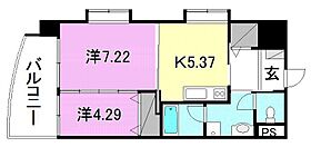 デリアス市駅南 901 号室 ｜ 愛媛県松山市室町2丁目（賃貸マンション2K・9階・39.15㎡） その2