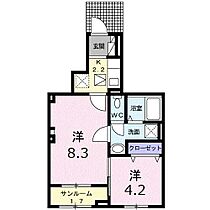 メゾン・サクラメントサウス 103 号室 ｜ 愛媛県松山市南江戸1丁目（賃貸アパート2K・1階・37.98㎡） その2